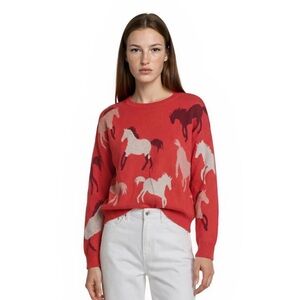 LOFT Horse Print Sweater
Size Small | Excellent Condition